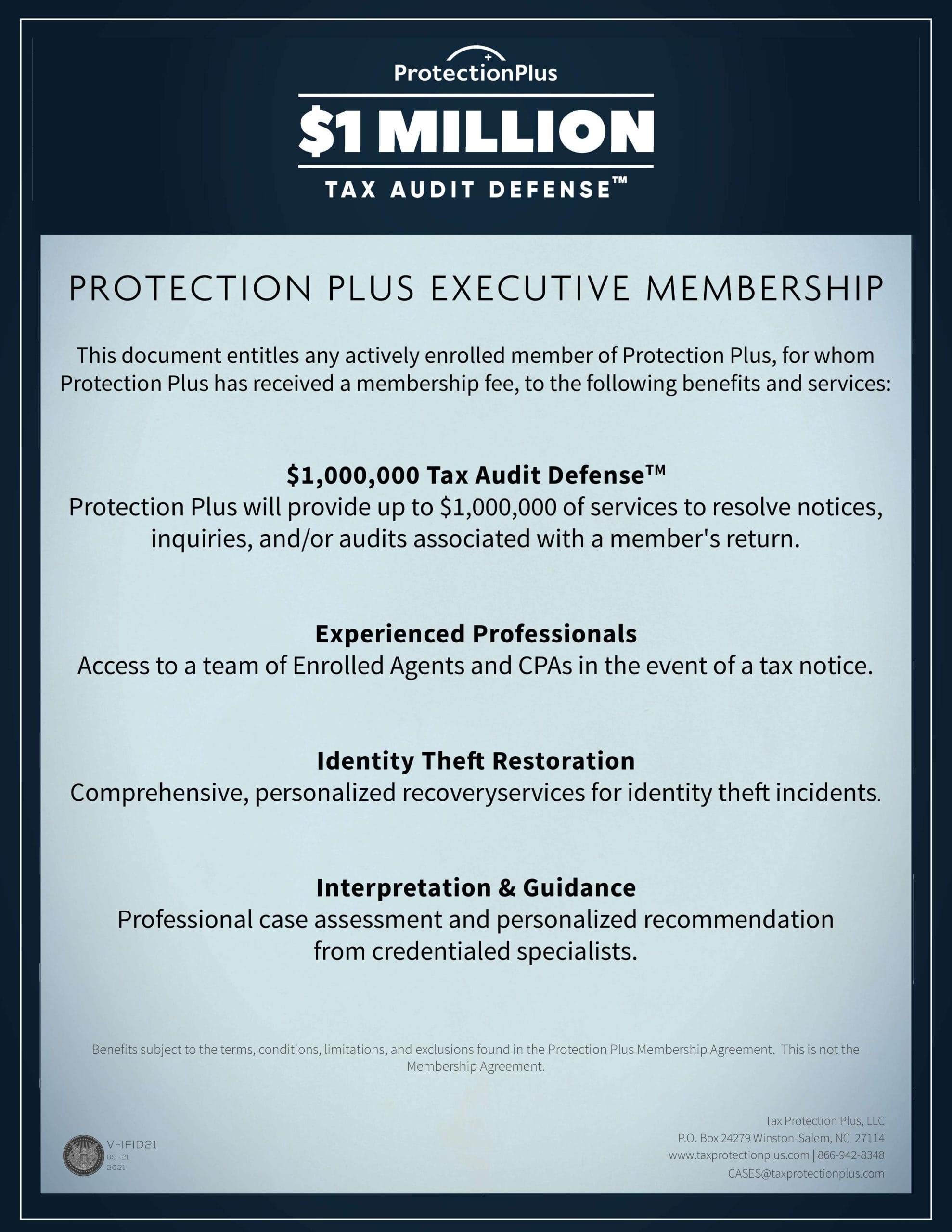 1040 CLIENT PROTECTION FOR NOTICES,AUDITS,AND ID THEFT